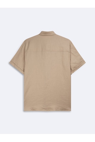 LTB Keten Basic Bej Gömlek