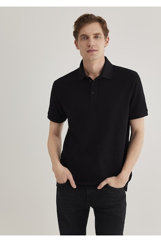Mavi - Siyah Polo Tişört 0612521-900 Siyah