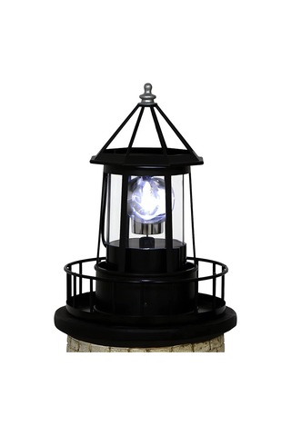 Güneş Deniz Feneri Dönen Işık 360 Derece Dönen Deniz Feneri Lambası, Ip65 Veranda Çit Bahçesi