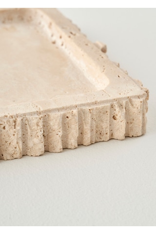 Bella Maison Ephesus Traverten Dekoratif Tabak Naturel 14x27 Cm