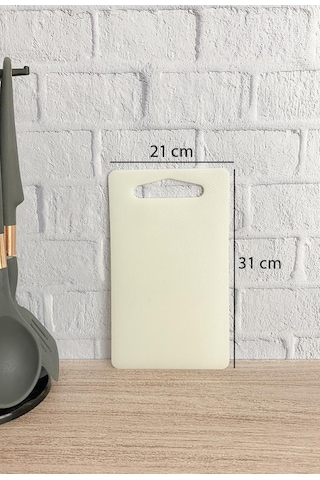 Kesme Tahtası Plastik Beyaz 21x31 cm