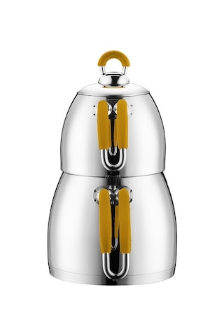 Emsan Mina Mini Çaydanlık Takımı Sarı Gri