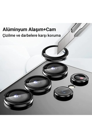Mepa Newface Samsung Galaxy Uyumlu A24 4g Valdez Metal Kamera Lens - Siyah Najmaddin Standart