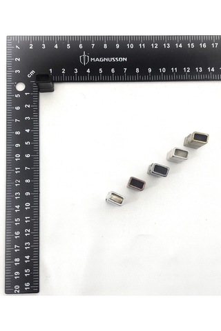 5x10 Mm Deri Bileklik Kiliti Mıknatıslı Kilit 20 Adet 5 X 10 Mm / Siyah