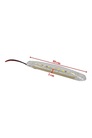 1 Adet Beyaz Parmak Lamba 9 Led 12v 24v