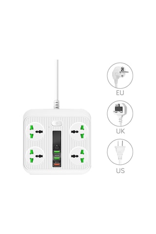 Qpen Sc05 8in1 Priz Dönüştürücü