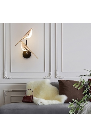 Fastbuy Magpie Yaratıcı Kuş Duvar Lambası, Balkon & Oturma Odası, İskandinav Tasarım, Sanat T Lamba Diğer