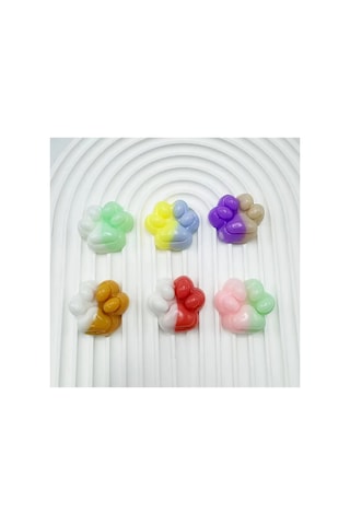 5 Adet Mini Kedi Patisi-yapışabilen Sukuşi - Squishy Pati- Muhteşem Hisli Pati -3 Cm Stres Oyuncak