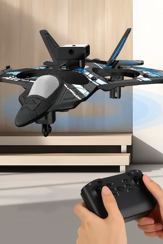 D20 Kameralı Wifi App Uçan Jet Drone Gyro Stabilize Engel Kaçınmalı Uzaktan Kumandalı Akıllı Köpük Uçak