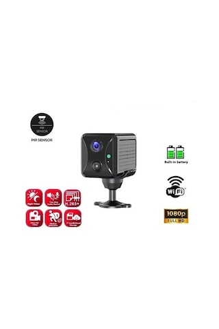 Mini Pır Sensörlü Aılamalı Sesli Konuşmalı 1080p Hd Wifi Kamera