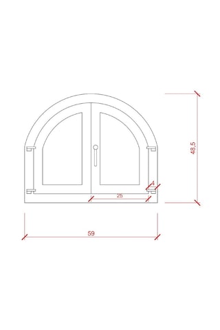 Roe Deer Barbekü Fırın Kapağı Büyük