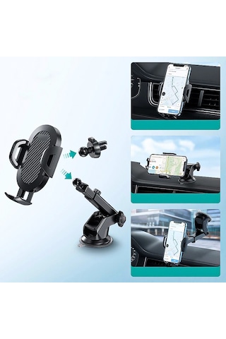 Else Uzatılabilir Vantuzlu Araç İçi Telefon Tutucu