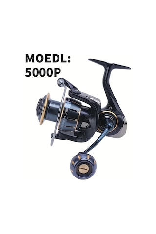 Motion003 1 Yüksek Dayanıklı Tam Metal Balıkçılık Makinesi Es3000 5000p 7000 Maks 9 98kg Çekiş Uzun Atış Spinning Tekerlek Derin Su Şık Siyah Altın Vurgular Tatiller İçin İdeal
