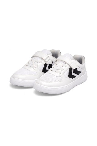 HUMMEL Beyaz-siyah Cırtlı Fileli Hafif Unisex Çocuk Spor Ayakkabı 900866 Hml Kayno Sm. Jr.