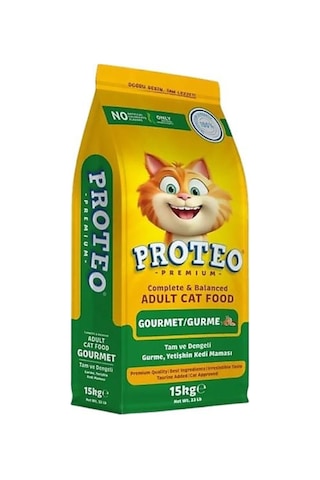 15 Kg Proteo Premıum Yetişkin Gurme Kedi Maması
