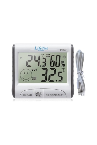 Life Net Dc103 Çocuk Odası Isı ve Nem Ölçer Dijital Termometre