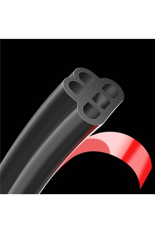 Araba Kapı Kenar Koruma 16ft/5m Evrensel B Araba Penceresi Kapısı İçin Kauçuk Salon Şerit Trim