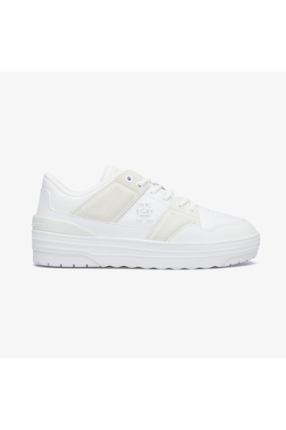 Tommy Hilfiger Basket Kadın Beyaz Sneaker Düz Fw0fw08272 Beyaz