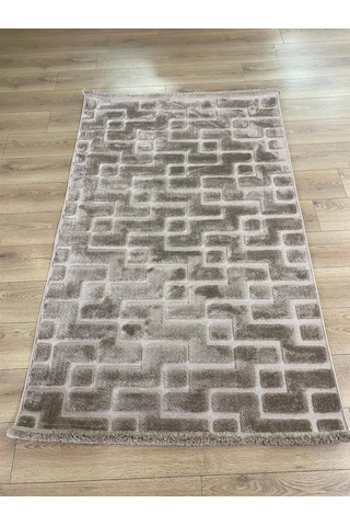 Çam Halı İndus 8005 Vizon Enti Halı Yumuşak Tuşeli Modern Halı