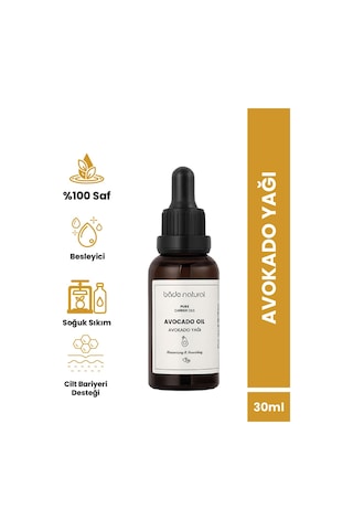 Bade Natural Saf Soğuk Sıkım Doğal Avokado Yağı 30 ML