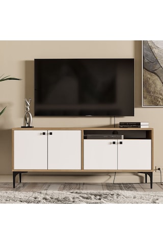 1548 Artemıs 139 Cm Tv Ünitesi Sepet-beyaz