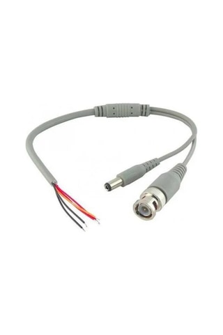 5 Adet Bnc + Dc Power Hazır Kablo Konnektör Seti Tek Kabloyla Video Ve Güç Bağlantısı