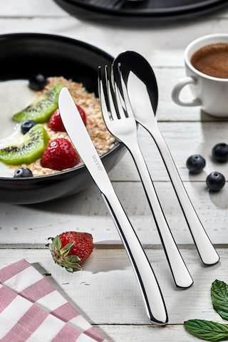 Vogue 12 Adet 20cm Çelik Tatlı Bıçağı Gümüş