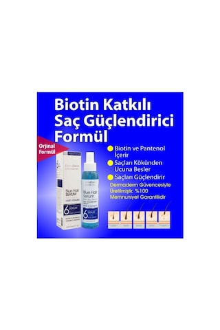 Dermaderm Saç Dökülmesine Karşı Mavi Su Saç Güçlendirici Serum 125 ML