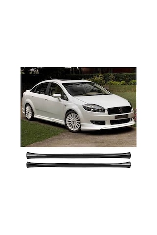 Fiat Linea Yan Marşpiyel Seti Plastik 2 Adet Mat Siyah 2009 2010 2011 2012 2013 2014 2015 2016 Karlık+ek+bodykit