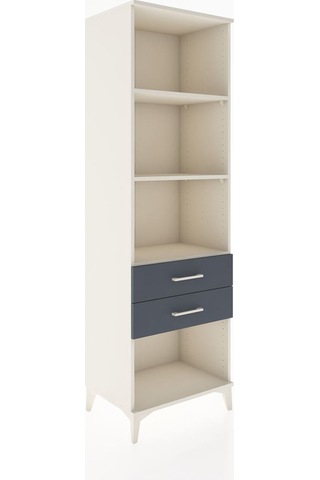 Hyperion Dolap 3 Raflı 2 Çekmeceli 60x44x195 Aytaşı-antrasit Aytaşı