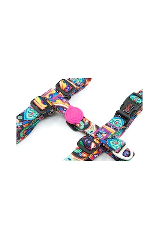 Tailpetz H-tip Paisley L Orta-Büyük Irk Köpek Göğüs Tasması (Göğü Çok Renkli