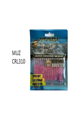 Effe Japanese Baby Worm Kokulu Lrf Silikon Yapay Yem 45mm 15adet
