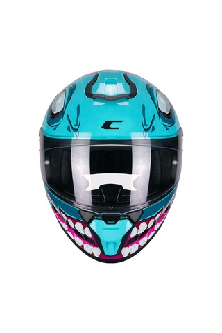Cgm 330r Rıot Undead Kapalı Kask Mavi/rosa-l