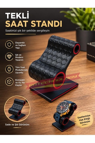 Kol Saati Standı Bileklik,saat Standi Tekli Siyah