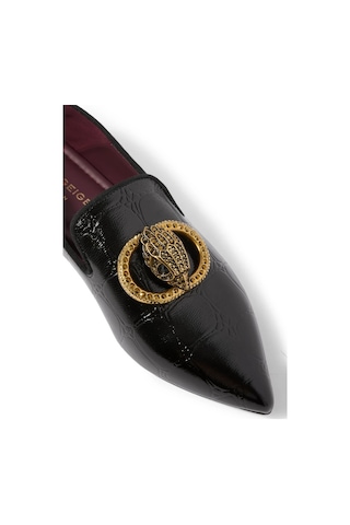 Kurt Geiger Chelsea Point Deri Lüks Tasarım Kadın Loafer Siyah
