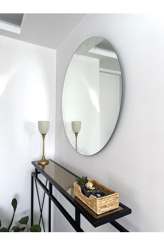 Effe 90 Cm Yuvarlak Ayna Çerçevesiz Düz