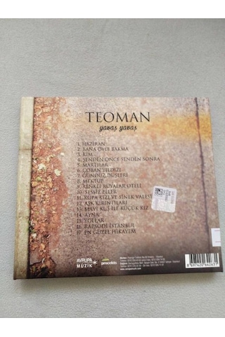Teoman Yavaş Yavaş Orjinal Müzik CD (CD 463 )
