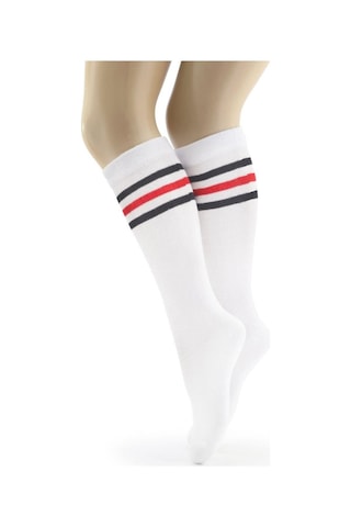 Koton Çizgili Kız Çocuk Dizaltı Çorap 001