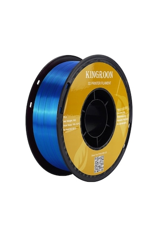 Üç Renkli Silk Pla Filament - Sarı Mavi Yeşil Canlı Parlak Renk Geçişi 1.75mm 1 Kg