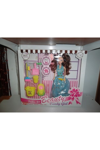 Beauty Girl Temizlik Setli Oyuncak Bebek