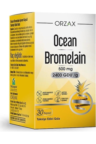 Ocean Bromelain 30 Kapsül