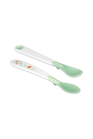 Bebedor 2'Li Isıya Duyarlı Mama Kaşığı Yeşil