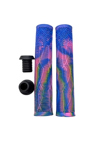 17 Cm Mtb Bmx Freeride Elcik Silikon Bisiklet Elcik Kaymaz Yapı Dirt Jump Bisiklet Elciği Mor Mavi Pembe - Beyaz