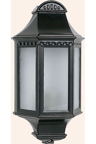 Efes Alüminyum Döküm Aplik Ampul Dahil Siyah