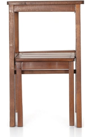 Merdiven Tabure 2 Basamaklı Ceviz Renk 58x35x25cm Diğer