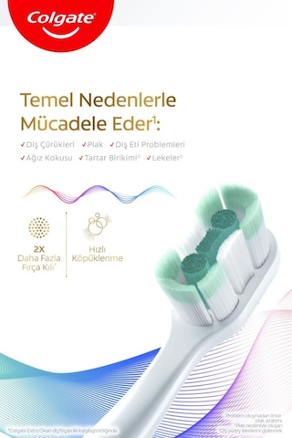 Colgate Total Foaming Clean 1+1 Yumuşak Diş Fırçası