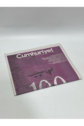 29 Ekim 2023 Cumhuriyet Gazetesi Eki Çağdaşlaşma Teşhir Ürün