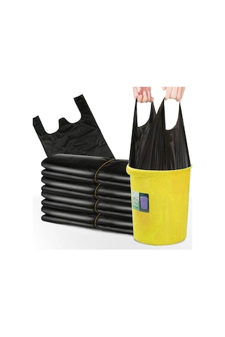 Hışır Atlet Poşet Renk Siyah Orta Boy 28x50 Cm 1 Kg