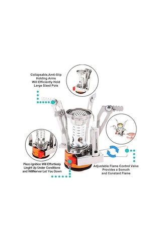 Ulzyvf Tenceresi Tencere Seti Pikniği Paslanmaz Kamp Mekan Katlanabilir Gümüş Dış Çelik Çatal Bıçak Alüminyum Alaşımlı Gümüş