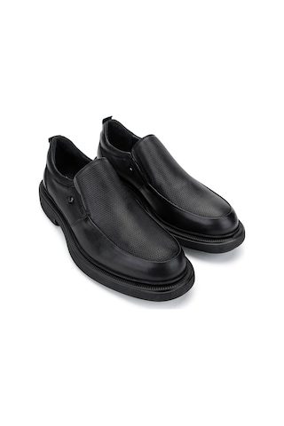 Tamer Tanca Erkek Hakiki Deri Siyah Casual Ayakkabı 318 404-04 Erk Ayk Sk24-25 Sıyah Siyah